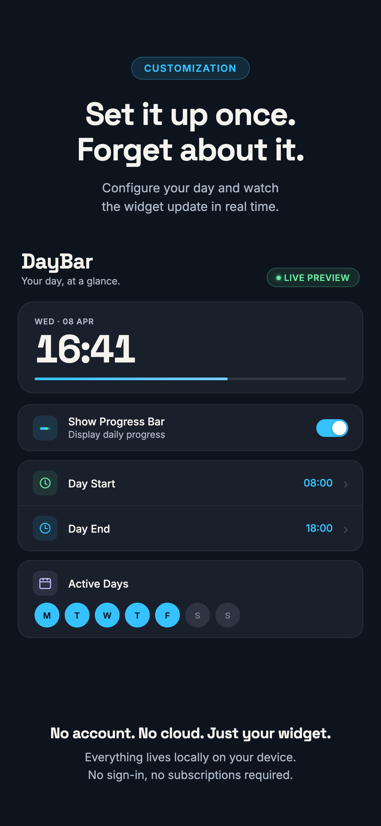DayBar screenshot