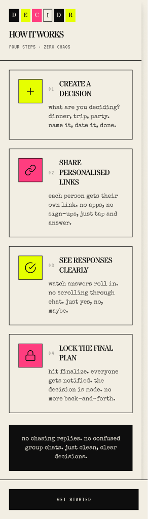 decidr screenshot