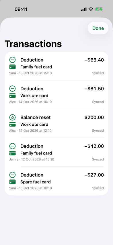 Family Fuel screenshot