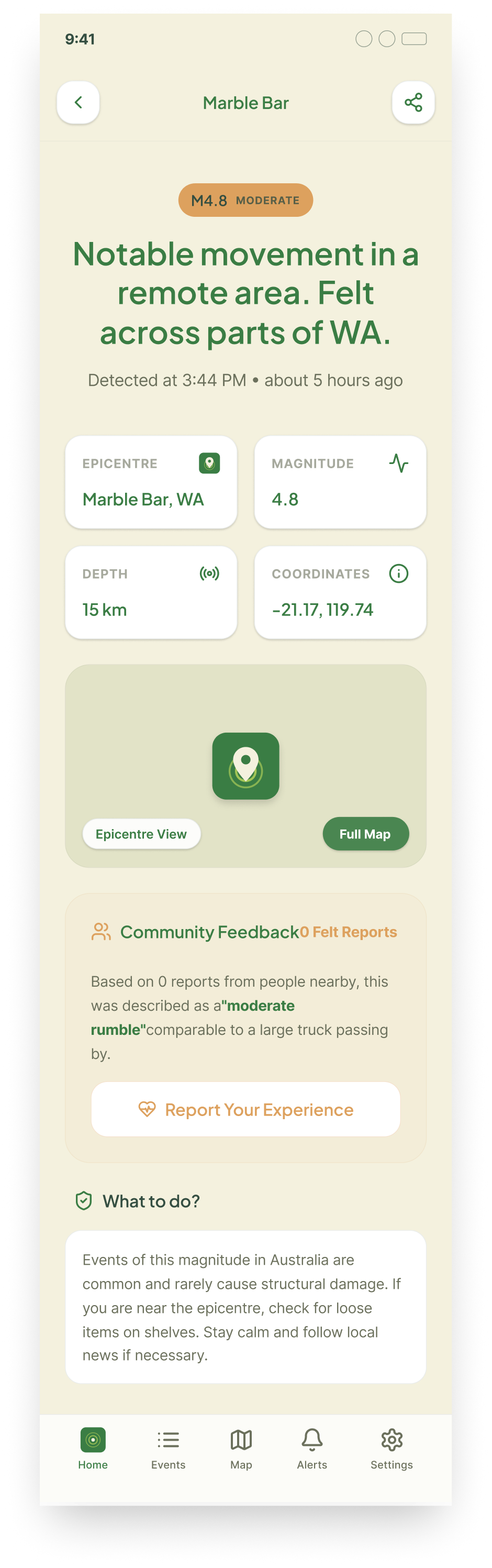 QuakeSense screenshot