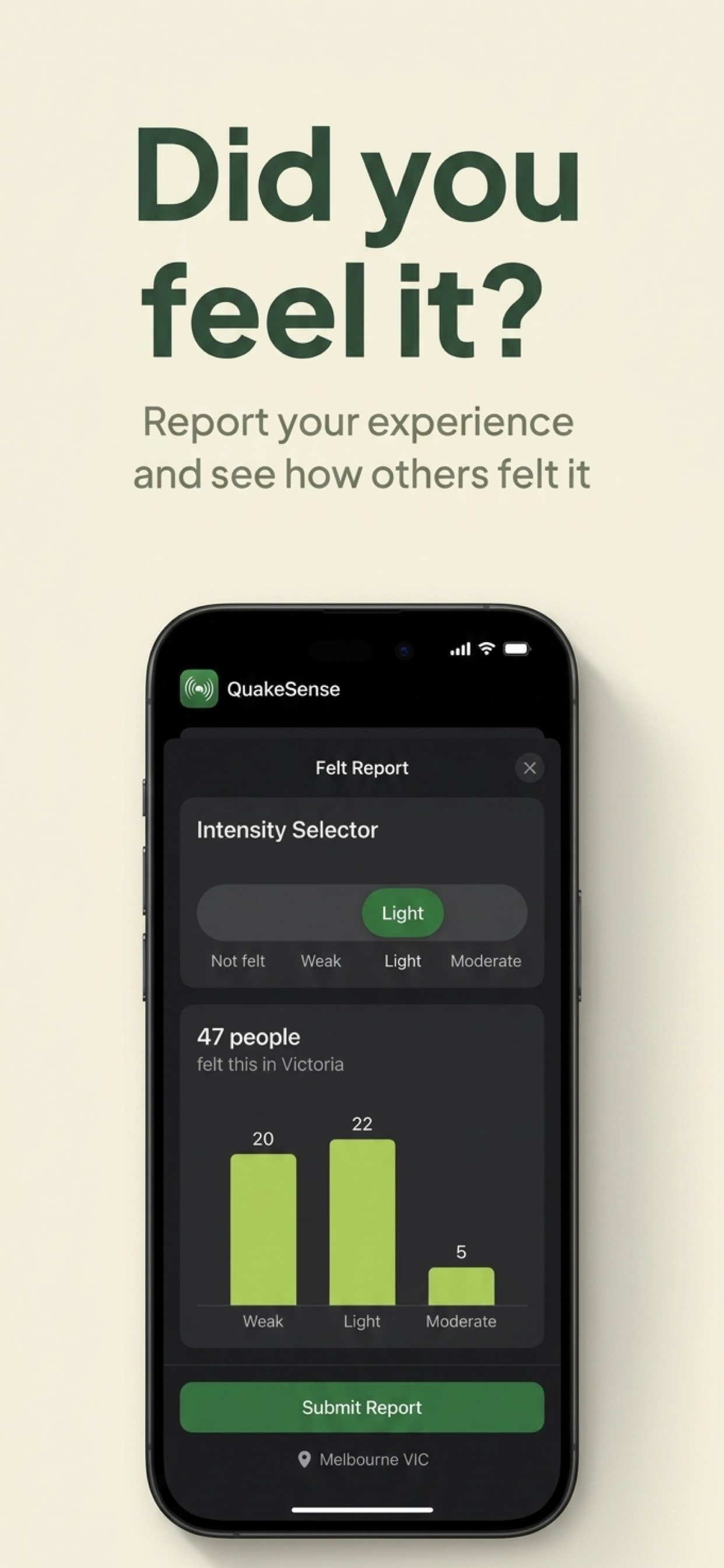 QuakeSense screenshot